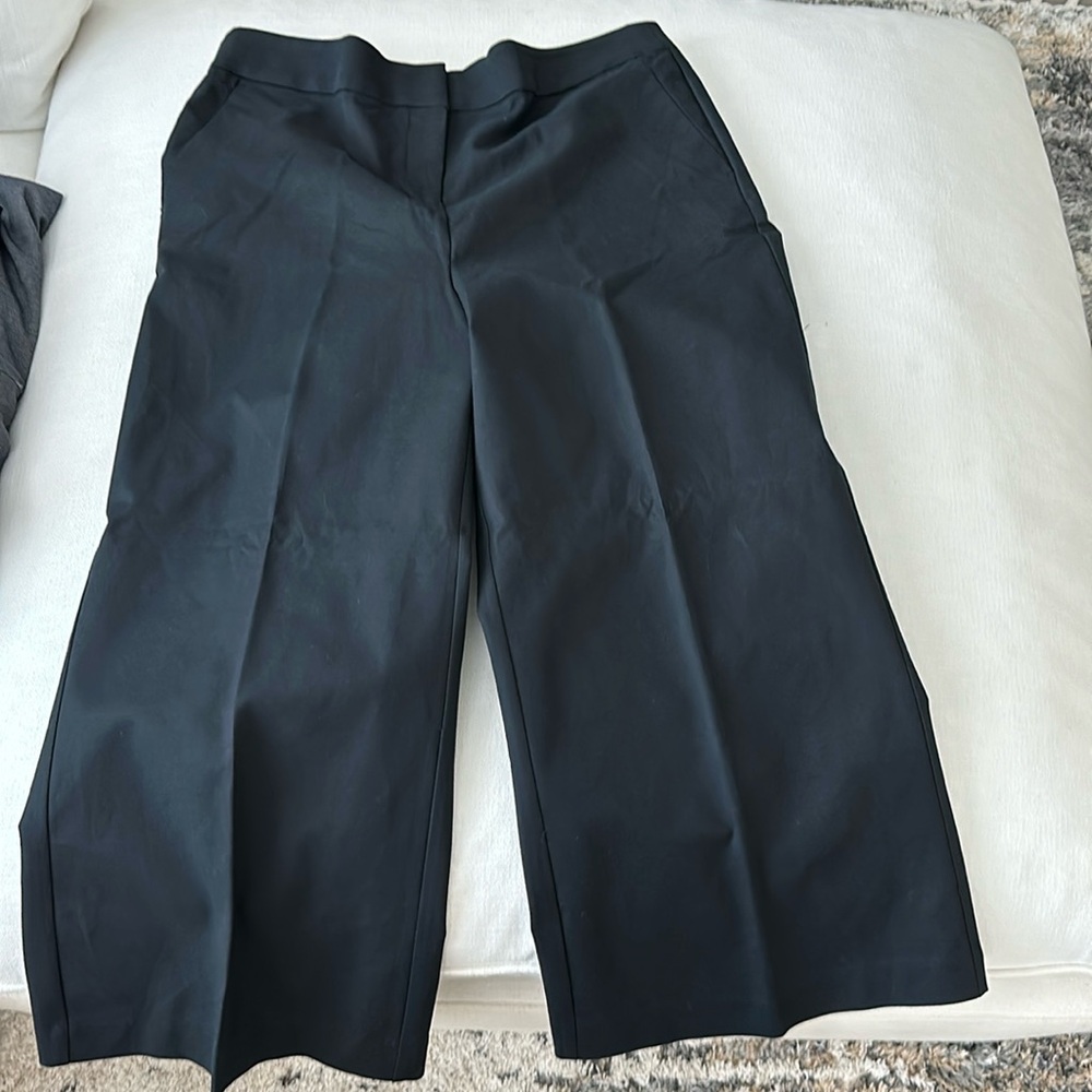Ann Taylor Loft women’s wide leg capri straight front pants. Size 14